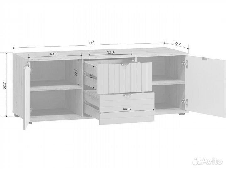Тв-тумба Монблан-1 Line Santiago