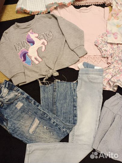 Вещи пакетом на девочку 104-110