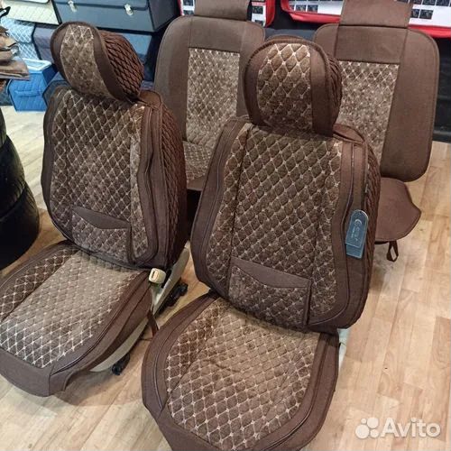 Авточехлы на весь салон из Алькантары