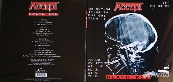 Виниловая пластинка Accept - death ROW (HQ/gatefol