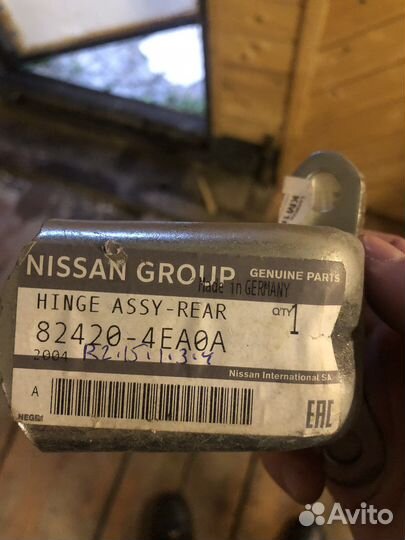 Петля двери nissan qashqai j11 tiida sentra B17R