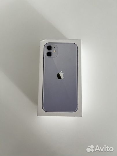 Коробка от iPhone 11 purple 64 gb