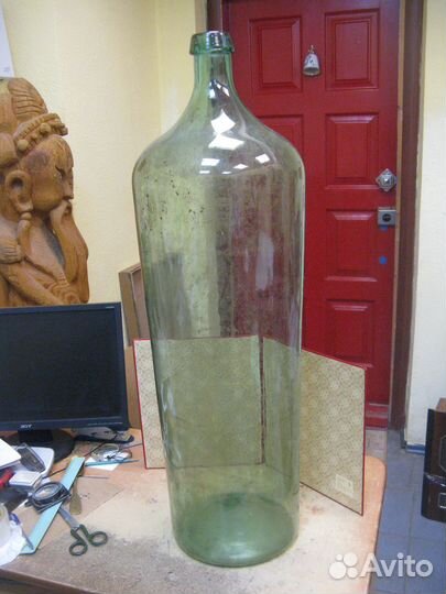 Бутыль стеклянная