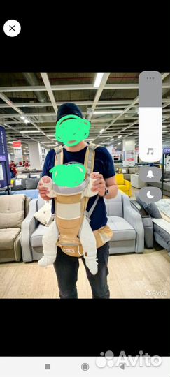 Рюкзак переноска кенгуру chicco