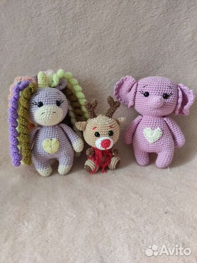 Вязанные игрушки, ручная работа