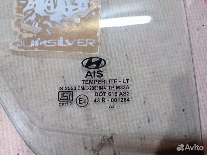 Стекло глухое правое Hyundai i20