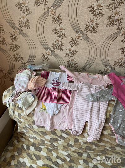 Детские вещи пакетом для девочек до года