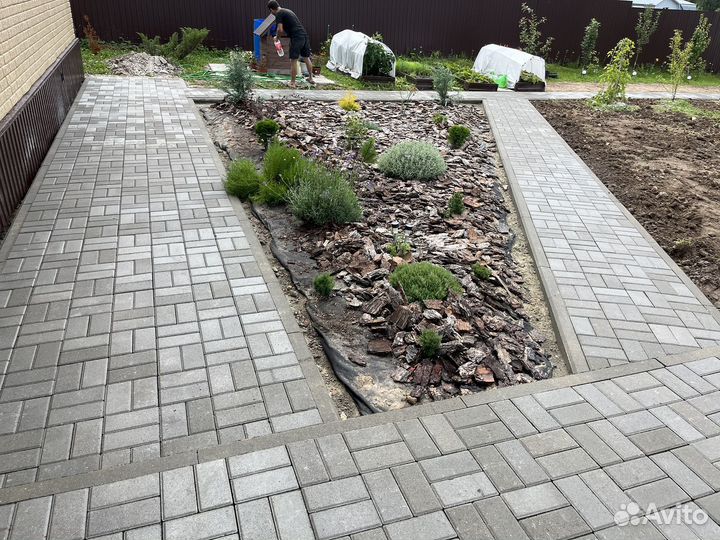 Укладка тротуарной плитки от производителя подключ