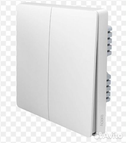 Умный выключатель Aqara с нейтралью, 2 клавиши