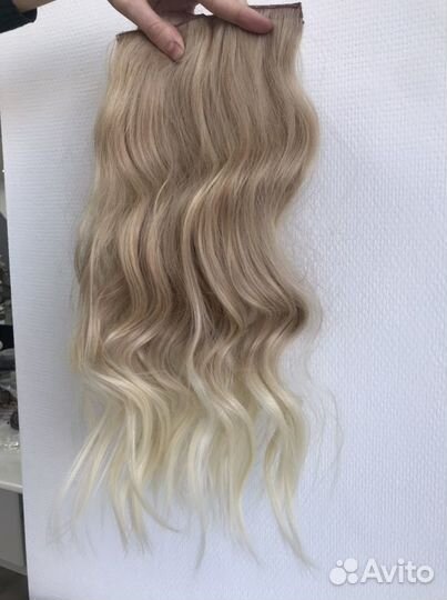 Волосы на заколках