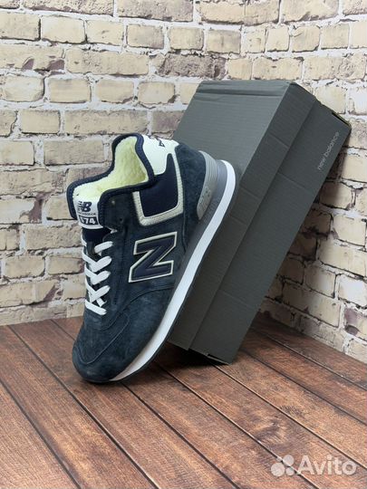 Кроссовки new balance 574 высокие зимние с мехом