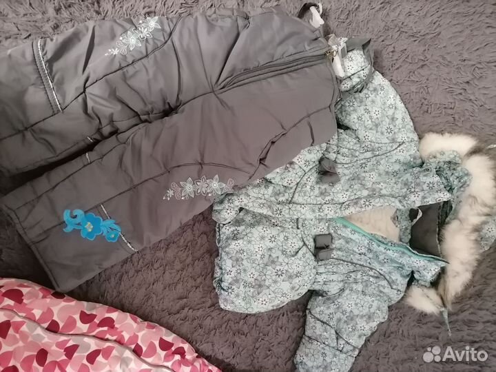 Зимний костюм для девочки 86