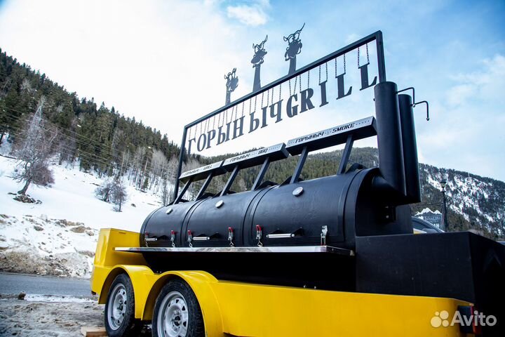 Мобильный grill BBQ кейтеринг шоу