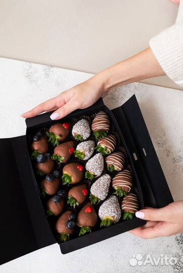 Набор клубники в бельгийском шоколаде
