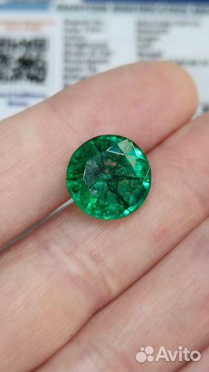 Изумруд 9,87 Ct (карат), круг