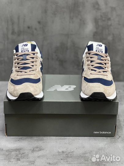 Кроссовки New Balance 574 Beige / Blue