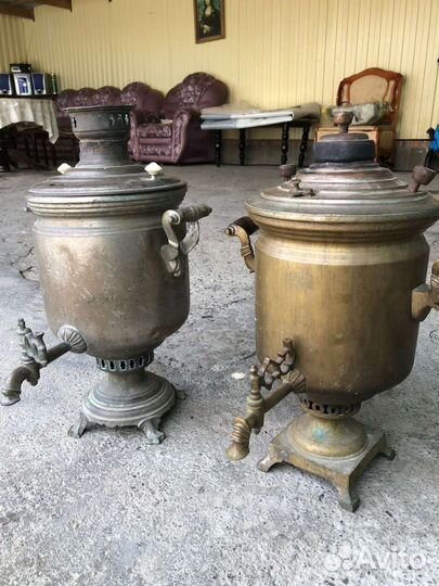Самовар на дровах старинный