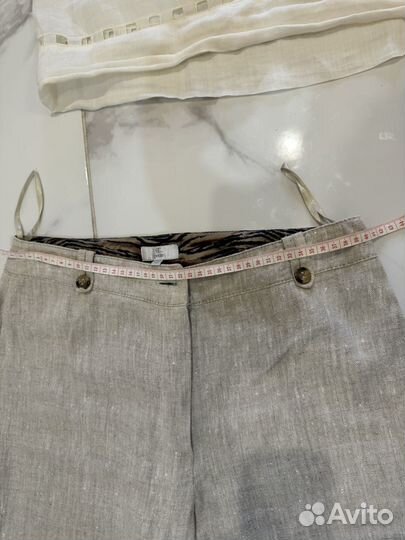 Брюки льняные