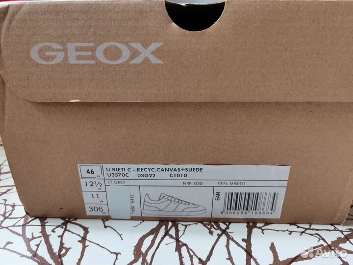 Кроссовки geox 46 новые