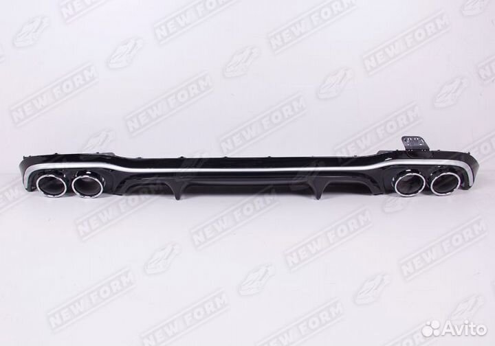 Диффузор с насадками хром 53 AMG Mercedes E 213