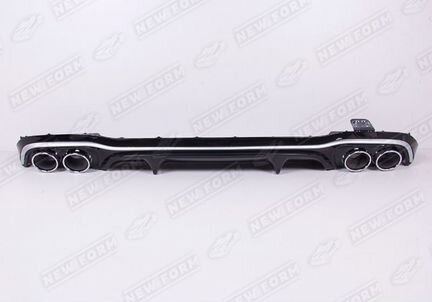 Диффузор с насадками хром 53 AMG Mercedes E 213