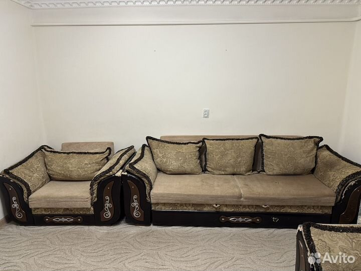 Диван и 2 кресла раскладные бу