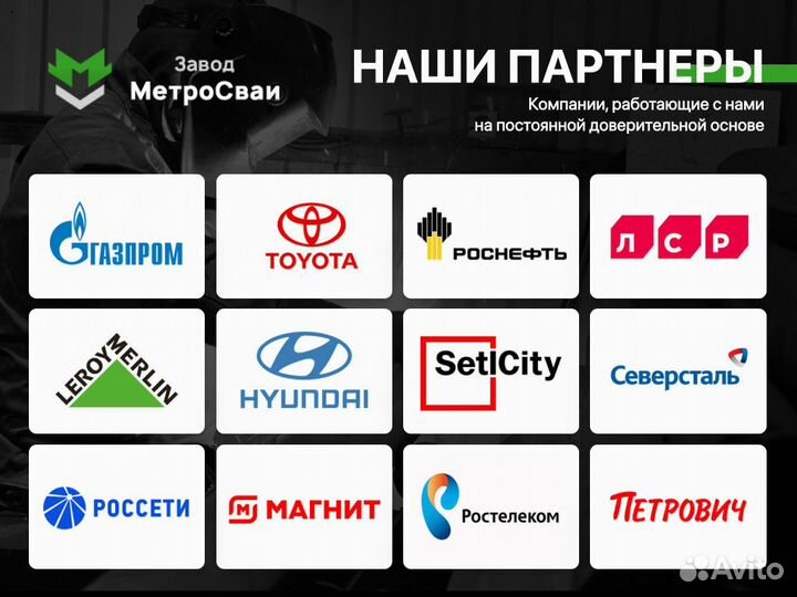 Винтовые сваи от производителя