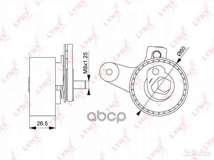 Ролик натяжной ремня грм PB1248 lynxauto