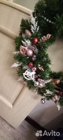 Новогодний венок 46 см