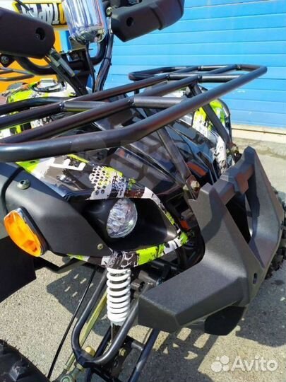 Детский квадроцикл Grizzly 125сс желто-черный