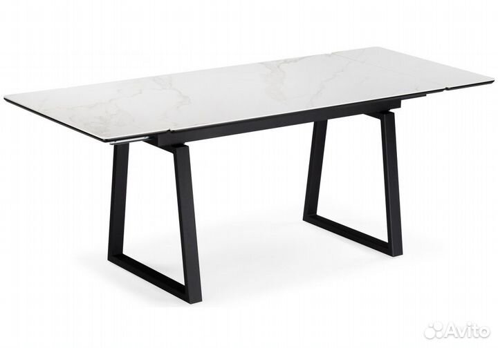 Керамический стол Джек 140(200)х80 белый мрамор al