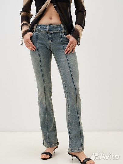 Джинсы низкая талия XS