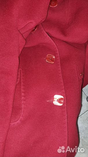 Пальто женское зимнее 48 50 красное