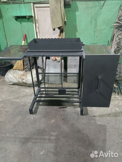 Мангал лофт с 2 полками