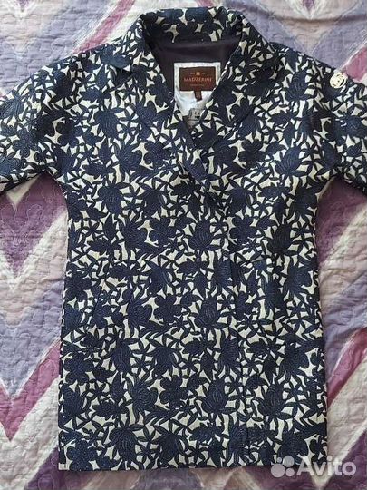 Лений укороченный плащ