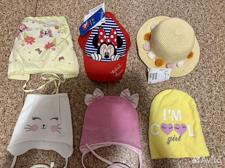 Шапочка для девочки на весну