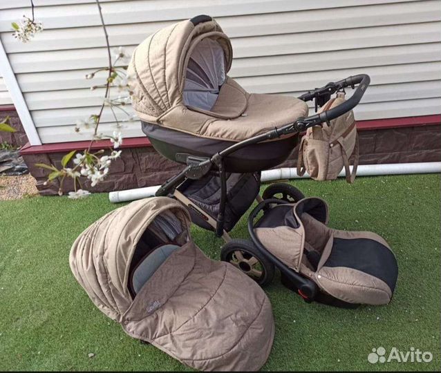 Коляска camarelo 3 в 1