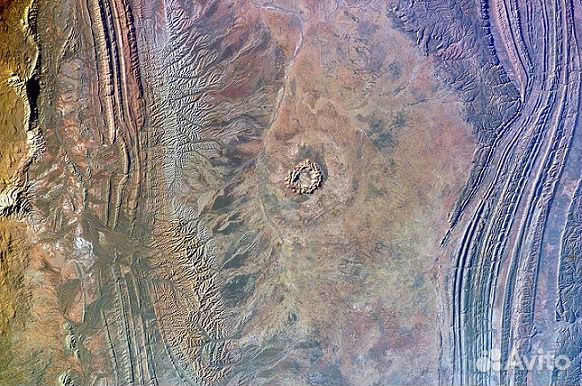 Монета Метеоритный кратер Госсес Блафф Ниуэ 2017г