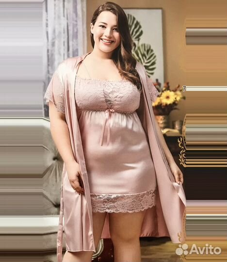 Роскошный комплект на пышные формы, 3 цвета, LUX