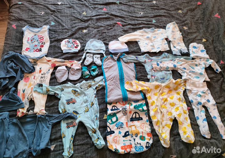 Пакет одежды для мальчика 0-2 месяца