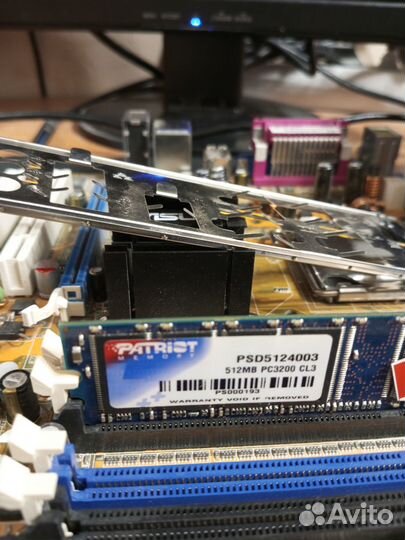 Lga 775 asus P5GV-MX + Celeron D 336 + 512Gb