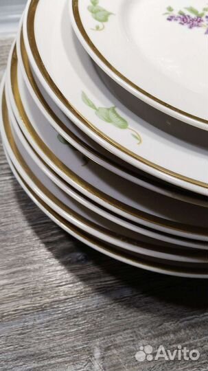 Тарелки Сирень Дулёво