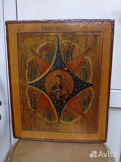 Икона старинная.Неопалимая Купина