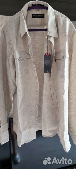 Льняная рубашка мужская Kayros 50-52