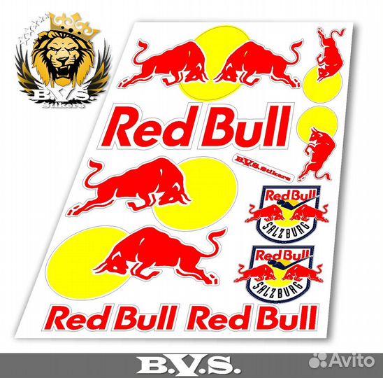 Наклейки Red Bull