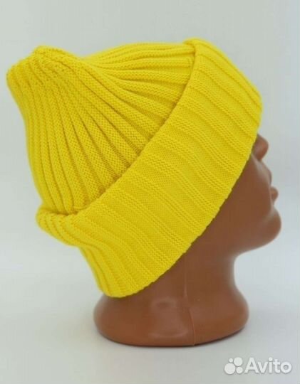 Балаклава вязаная жёлтый