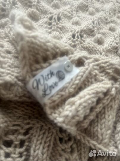 Плед детский вязаный ручная работа