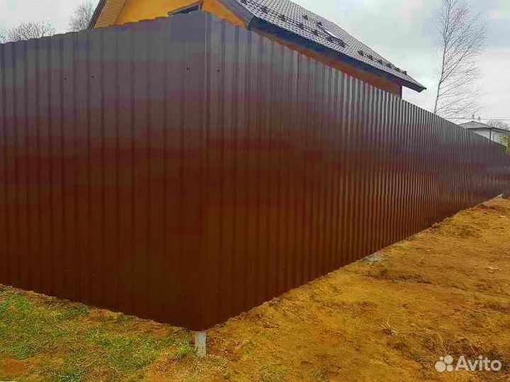 Забор из профнастила