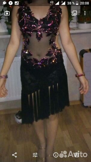 Платье латина Ю2 рост 155 +/ 5 см