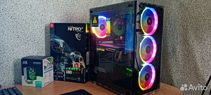 Игровой пк 8 ядер / 16Gb / RX570 8 Gb / Hdd 930Gb